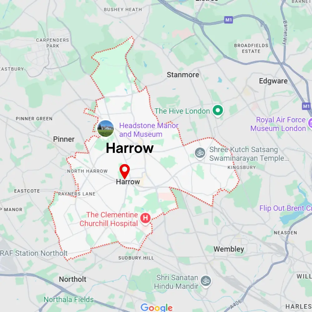 Map of Harrow