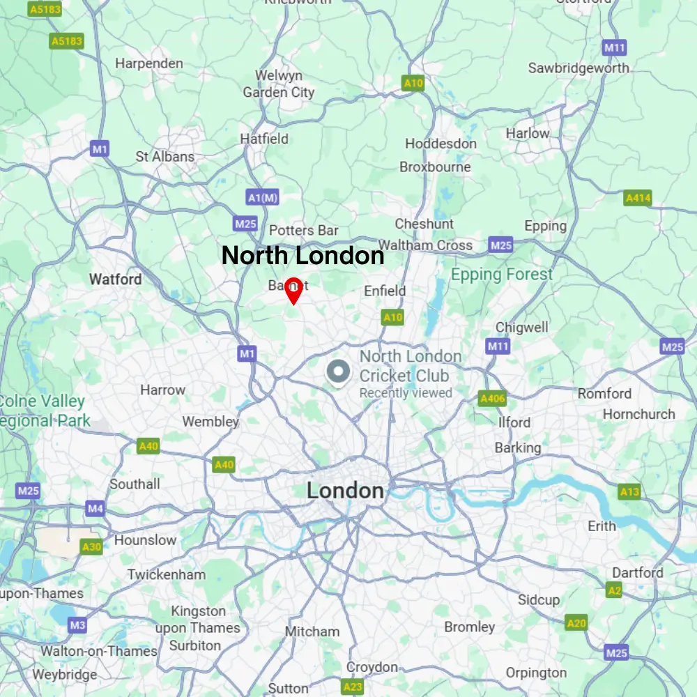 Map of north london