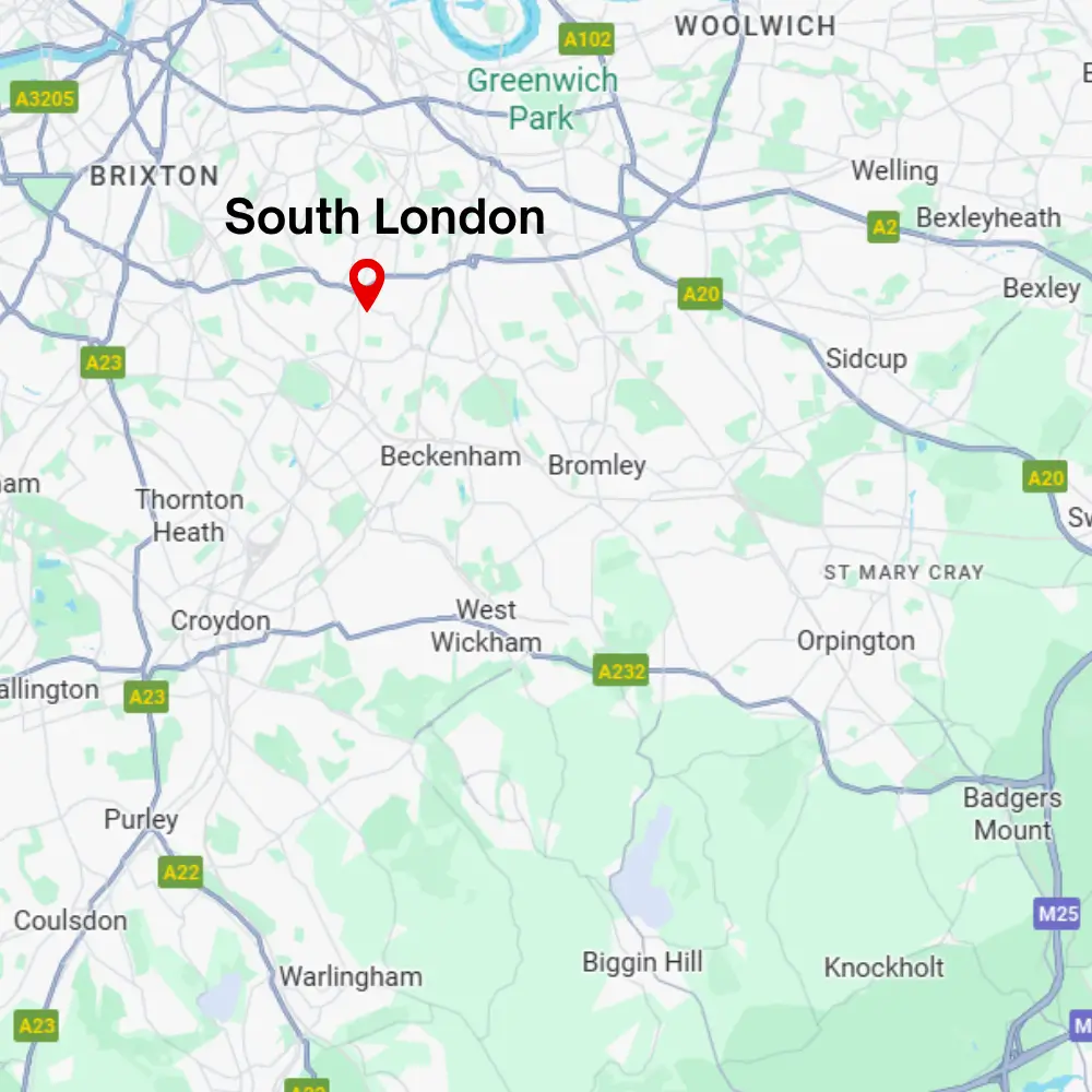 Map of South London